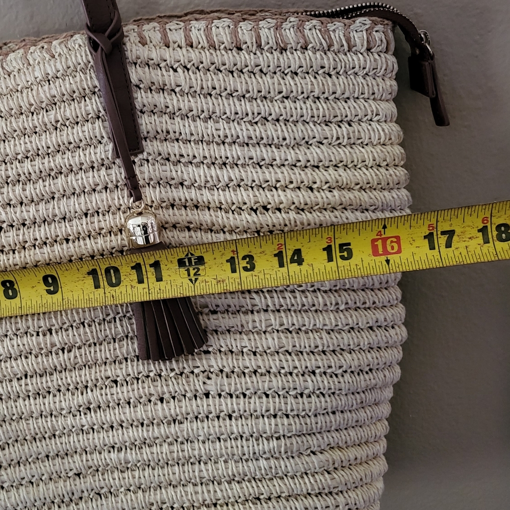 Talbots Straw Tote Purse - Picture 9 of 14